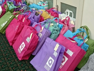 The AQA quilt bags made the job much easier