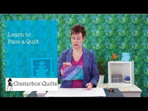How to add facing to a quilt part 1 video