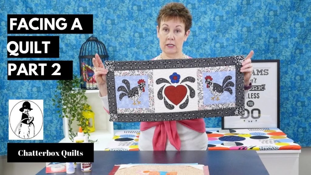 How to add facing to a quilt part 2 video