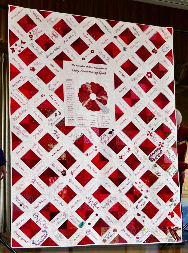 The AQA Ruby Anniversary Quilt