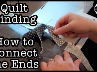 Quilt Binding - Easy way to connect the ends without special rulers