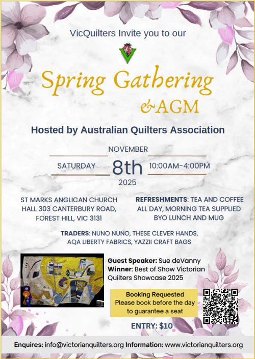 Vic Quilters spring gathering 2025