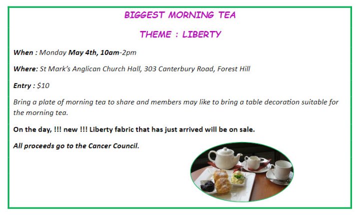 Biggest Morning Tea 2026